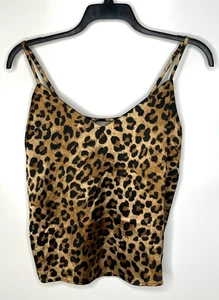 ASOS Leopard Print Camisole Top, Satin Feel, Classy, Size 10, NEW - Picture 1 of 9