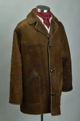 Abrigo de piel de oveja de piel de oveja años 60. Gliddons caballero s46 en buen estado. DFU Foto 1 de 4