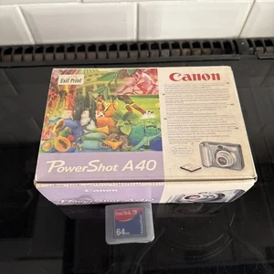 Canon PowerShot A40 2.0 MP Compact Digital Camera Silver Tested - Picture 1 of 3