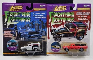 Johnny Lightning Frightning Lightnings 2er Set Elvira Vampire Van Haulin Hearse - Bild 1 von 10