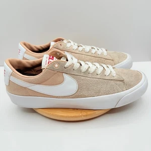 Nike Blazer Low GT Skateboarding Shoes Mens Beige Suede White Sneakers Size 11.5 - Picture 1 of 9