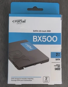 New Sealed Crucial BX500 2TB SSD Retail 2.5" SATAIII Retail Packing - Picture 1 of 1