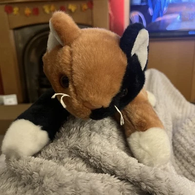 VGC Retired Ty Beanie Buddies Plush Chip the Brown & Black Cat Excellent Cond - Image 1 of 4