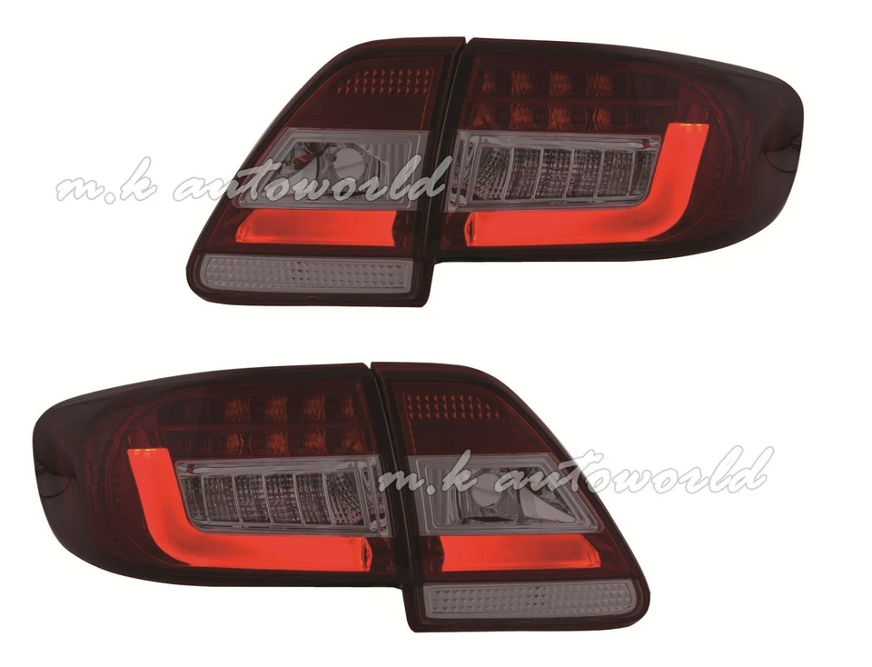 NEON LED Tail Lights RED/SMOKE for 2011 2012 2013 Toyota Corolla Altis - Image 1 of 1