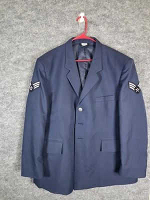 US Air Force Service Dress Coat Mens 50S Blue Poly Wool Serge AF Shade 1620 - Image 1 of 4