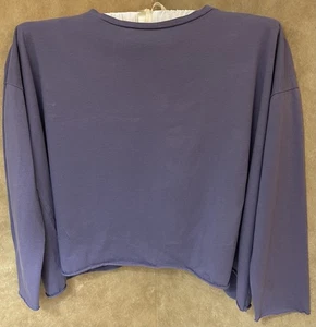 PLANET by Lauren G Pima Cotton Model - Mini Luxury Boxy T in Deep Periwinkle OS - Bild 1 von 3