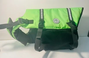 Vivaglory Neopren Hundeschwimmweste mit Griff - Größe L - neongrün - Bild 1 von 3