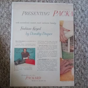 1952 Packard 2 Seiten Farbwerbung  - Bild 1 von 10