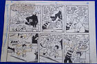 STEVE CANYON #2 (1948 Harvey Comics) "Ricky Roony" original art for top of pg 42