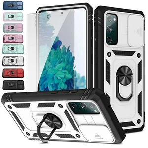 For Samsung Galaxy A12 A14 A53 A54 Ring Case Camera Lens Slide Protection Cover - Picture 1 of 99