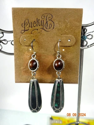 Pendientes colgantes rojos con borla Lucky Brand nuevos con etiquetas Foto 1 de 4