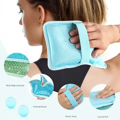 Reusable Ice Pack for Sports Injuries - Pain Relief Hot Cold Compress and Wraps