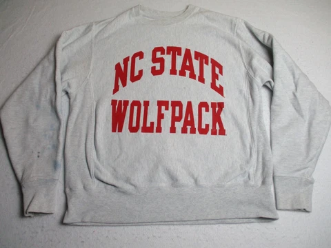 Champion Reverse Weave NC State University Wolfpack Sweatshirt Size Medium Cover