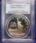 1986-S Pcgs Pr69Dcam Statue Of Liberty Commemorative Silver Dollar