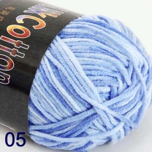 Sale New 1ballsx50gr Soft Baby Cotton Hand Yarn Colorful Socks Scarf Knitting - Picture 1 of 30