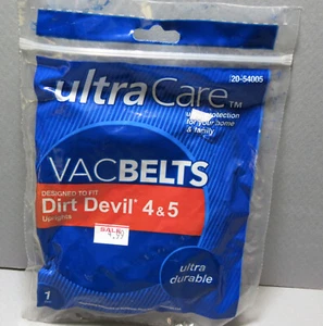Cinturones de vacío Ultra Care montantes Dirt Devil 4 y 5 20-54005 NOS - Imagen 1 de 2