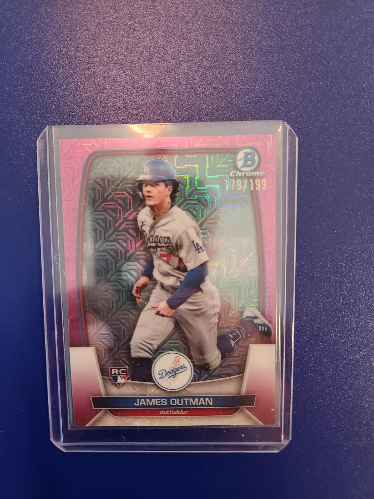 2023 bowman James Outman Mega Box Mojo Pink #13 /199
