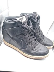 Nike Dunk Sky Hi Hidden Keilabsatz Leder schwarz cremefarben Kaugummi 528899-012 Damen Gr. 8,5 - Bild 1 von 12