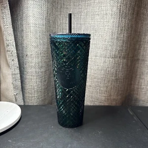 Starbucks Winter Holiday Emerald Green Jeweled Tumbler Cold Cup - 700ml - Bild 1 von 5