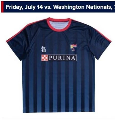 St Louis Cardinals St. Louis CITY SC Soccer Jersey SGA 7/14/23 New Cover