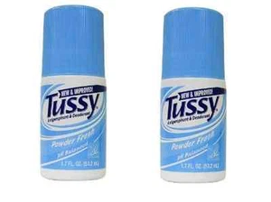 Tussy Antiperspirant & Deodorant, Roll On, Powder Fresh, 1.7 oz (2 Pack) - Picture 1 of 1