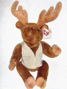 Montgomery, 16" Moose w/Vest -Attic Treasures by Ty - Picture 1 of 1
