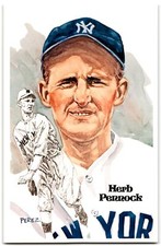 1980 Perez-Steele Hall of Fame Series 2 Herb Pennock 509/10000 New York Yankees