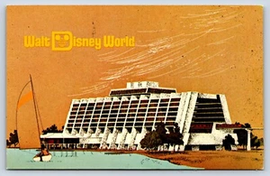 Postcard FL Contemporary Resort Pre-Opening 1971 Walt Disney World Alweg F7 - Bild 1 von 2