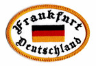 Frankfurt Germany Patch Iron On Patch Embroidered Travel Patch by GroovyPatch!