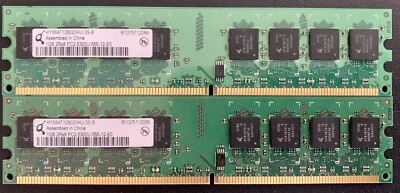 2 x Qimonda 1GB Desktop Memory RAM HYS64T128020HU-3S-B - Image 1 of 2