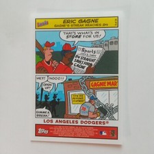 2005 Bazooka Comics Los Angeles Dodgers Baseball Card #8 Eric Gagne