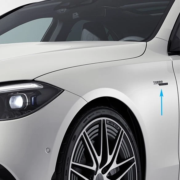 Turbo Electrified Schriftzug Kotflügel schwarz C-Klasse Original Mercedes-AMG - Bild 1 von 1