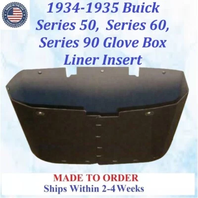 NEW 1934-1935 BUICK SERIES 50, 60 & 90 GLOVE BOX LINER INSERT #BUK-GBX-025 - Image 1 of 3