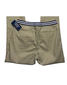 French Toast Girls Sz 14.5 Chino Khaki Tan Uniform Pants Elastic Waist NEW - Picture 1 of 6