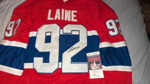 PATRIK LAINE Signed Montreal Canadiens ROAD CUSTOM JERSEY JSA - Picture 1 of 5