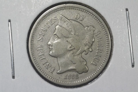 1868 3c Nickel, Very Fine Cover