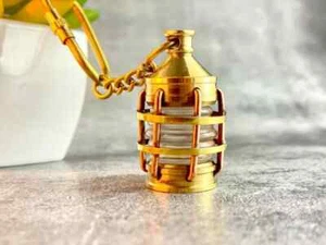 Vintage Handmade Nautical Decorative Ring -Solid Brass Key chain Maritime Gift - Picture 1 of 7