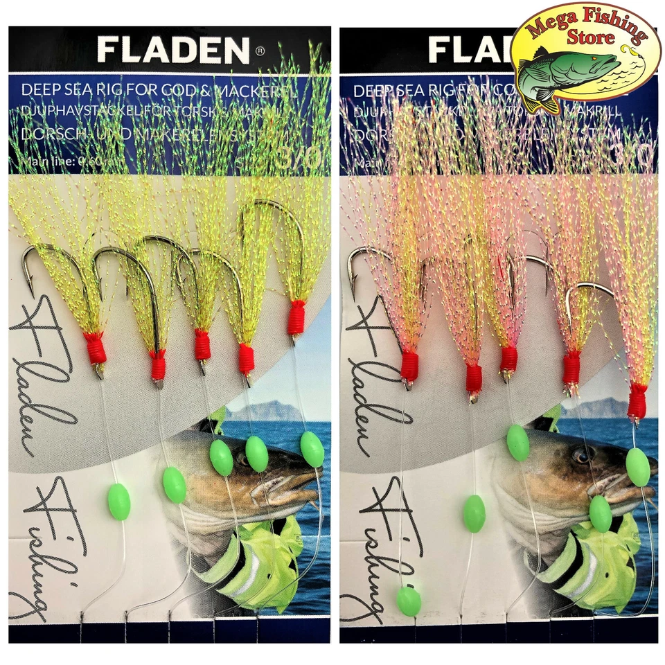 FLADEN Deep Sea Dorsch Vorfach - Dorschvorfach / Dorschsystem Makrele Rig Köder - Bild 1 von 1
