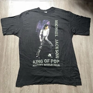 Vintage 1996 Michael Jackson History World Tour King Of Pop T-shirt Size L Rare - Picture 1 of 7