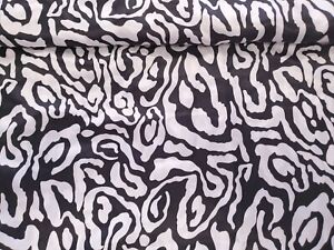 Animal Print  Satin Charmeuse   Fabric Apparel   Mid Weight   