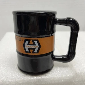 Taza de café Houghton MI negra naranja de colección - esta taza pertenece a Houghton - EE. UU. - 8 oz - Imagen 1 de 5