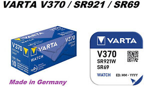 1x /2x SR920 VARTA 370/371 / AG6 / SR921 / SR 69 Watch Battery SR 920 / 921