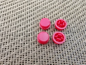 Tapas de tapa de interruptor de botón rojo 5 piezas para interruptor de 8x8 - Imagen 1 de 2