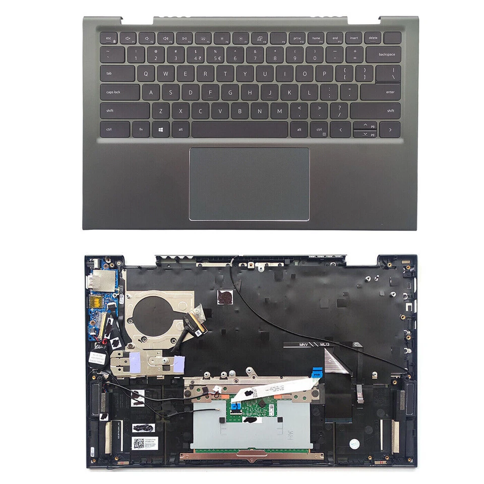 Teclado con reposamanos verde para Dell Inspiron 14 5410 7415 2 en 1 0VJ2PX VJ2PX Foto 1 de 4