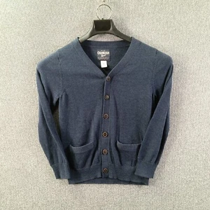 Osh Kosh Bgosh Cardigan Sweater Boys 10 Blue V Neck Long Sleeve School Church - Picture 1 of 10