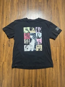 Taylor Swift The Eras Tour Concert Merch Dates Shirt Large Black Two Sided - Picture 1 of 6
