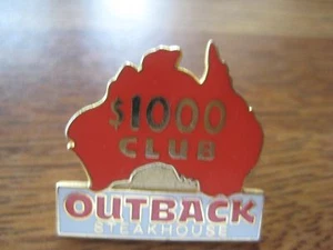 Outback Steakhouse Restaurant $1000 Club Pin Pinback - Imagen 1 de 1