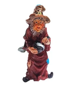 Miniature Fairy Garden Shabby Halloween Witch Holding Brew - Buy 3 Save $5 - Picture 1 of 1