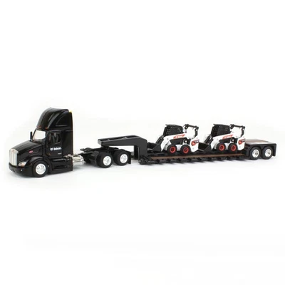 ERTL 1/64 Peterbilt 579 w/ Lowboy & 2 Bobcat S76 Skid-Steer Loaders 16446 - Image 1 of 4
