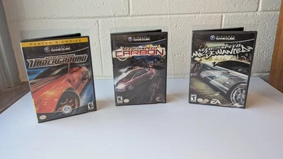 Need for Speed: Most Wanted, Carbon & Underground GameCube Lot - See Description - Image 1 of 3